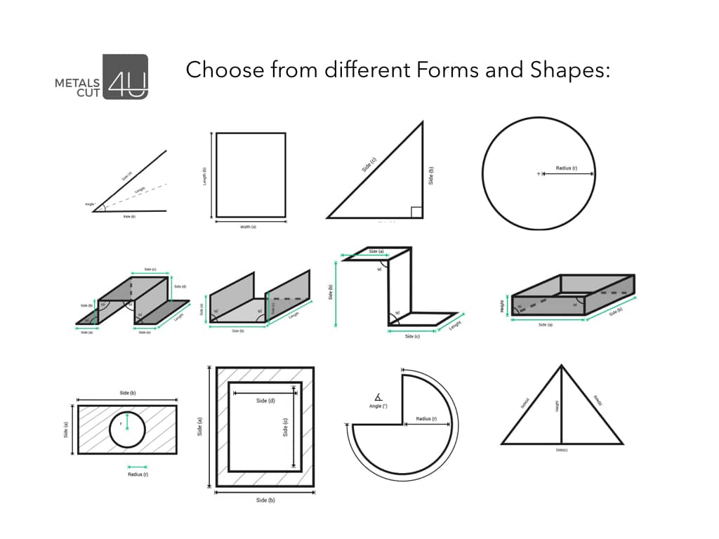 sheet metal forms and shapes