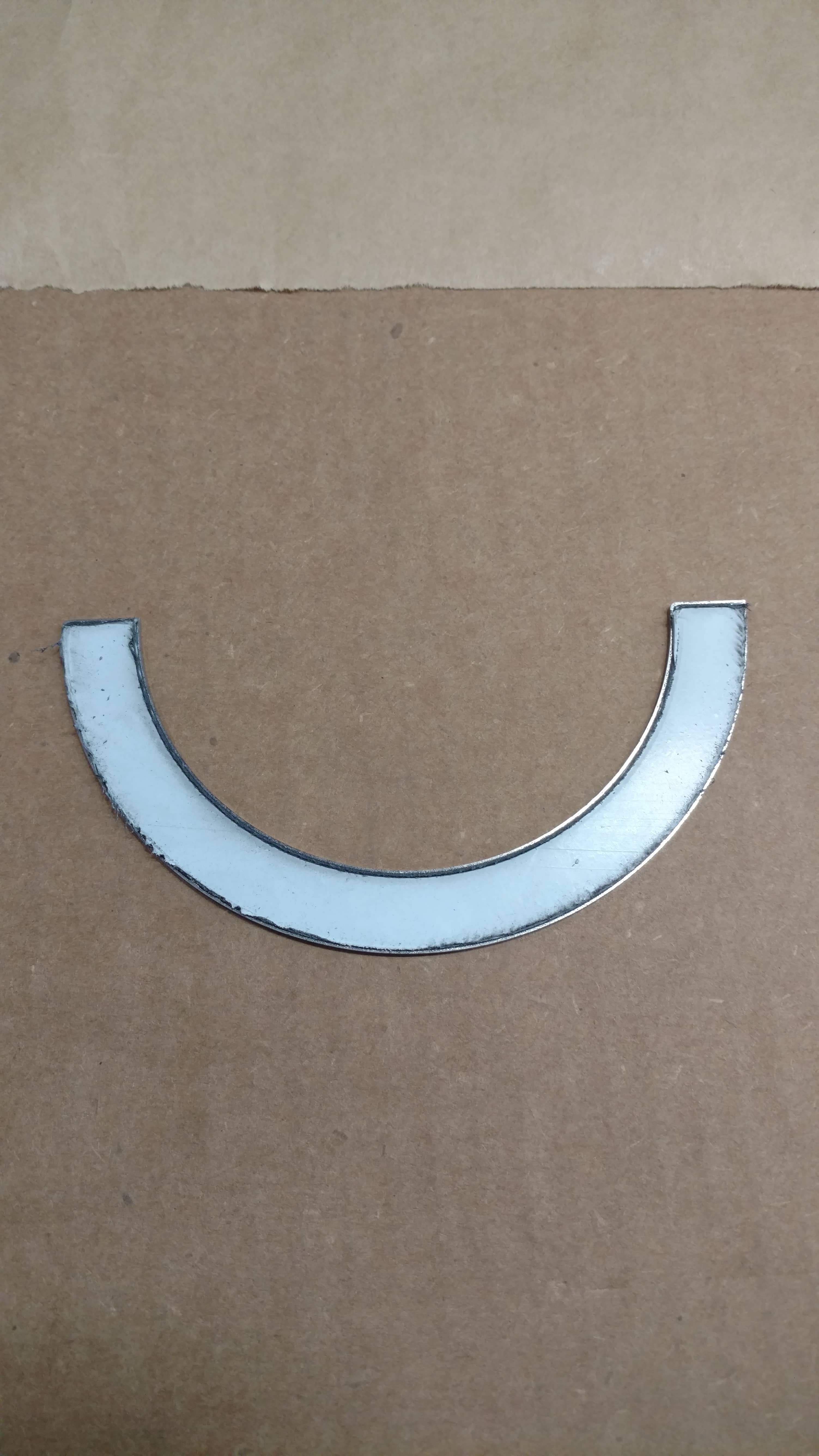 Custom cut stainless steel ring
