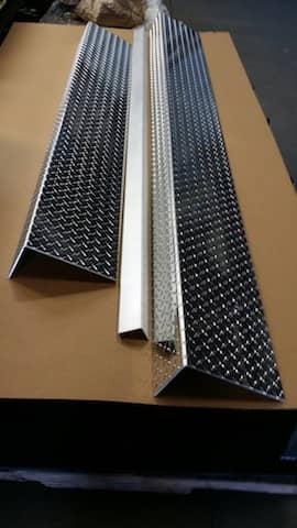 Aluminum Diamond Plate Angle, Corner Guard