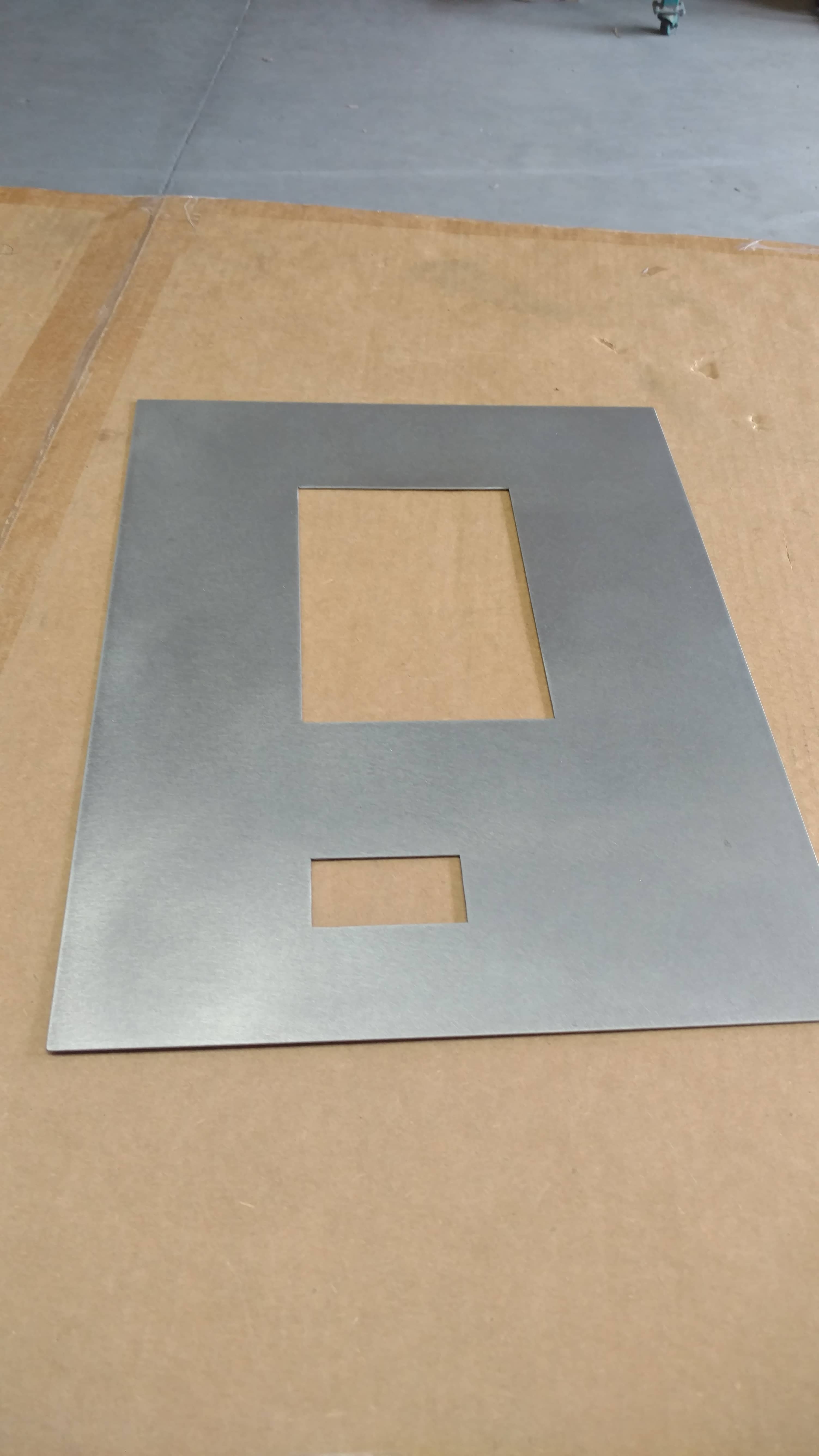 Sheet metal frame, cut to size, custom cut steel