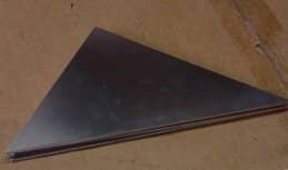 Laser cut custom made metal triangle