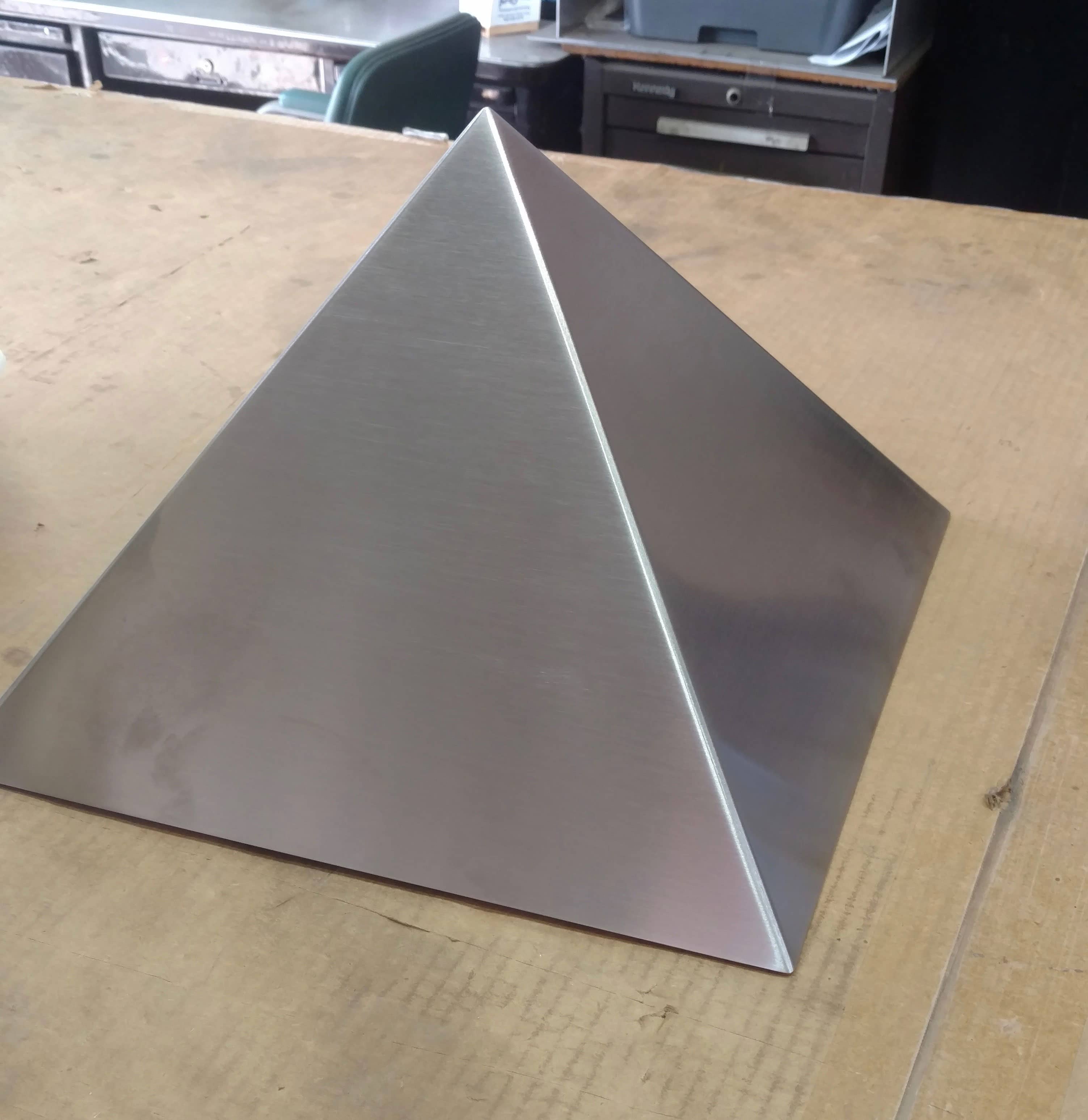 Stainless Steel sheet metal pyramide 