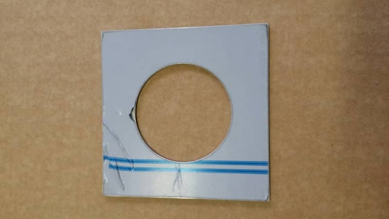 square with centered hole stainless steel