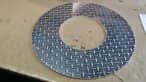 Aluminum Diamond plate ring, laser cut sheet metal