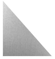 Aluminum triangle custom cut sheet metal, custom cut metal, aluminum