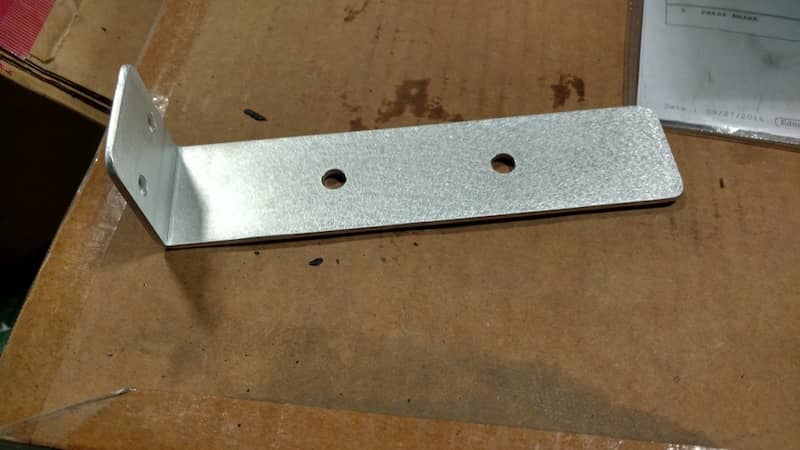 Custom Made Angle with specified holes