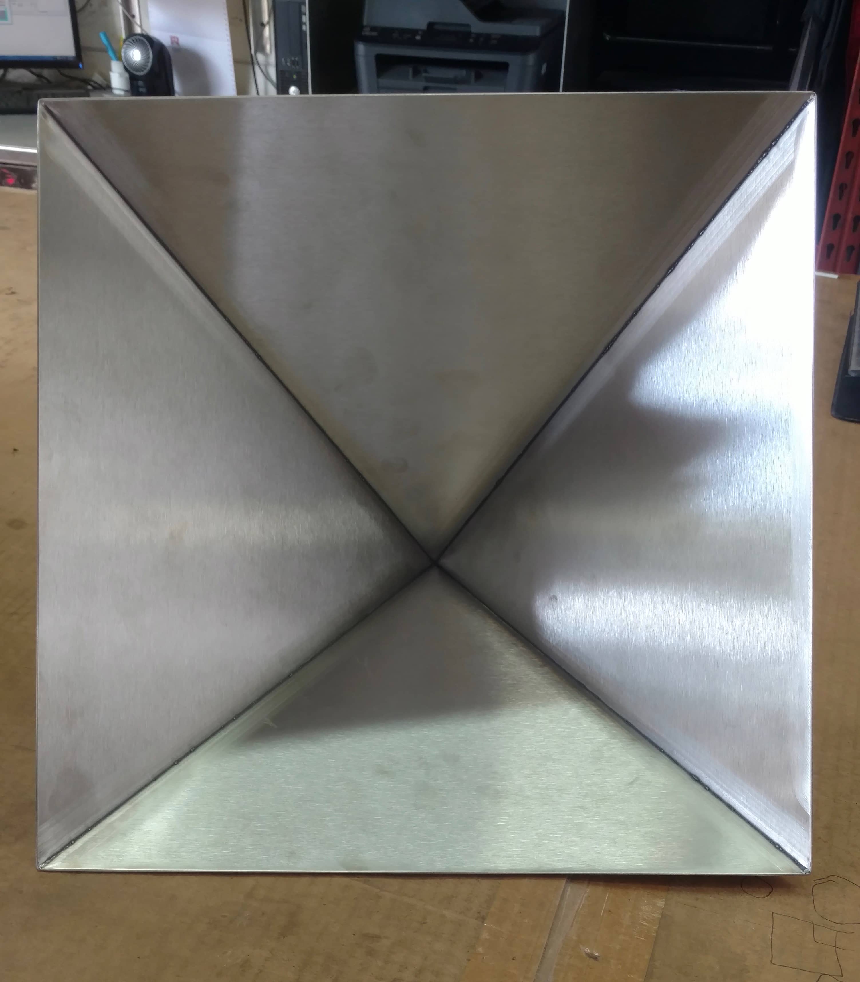 Stainless Steel pyramid sheet metal custom made