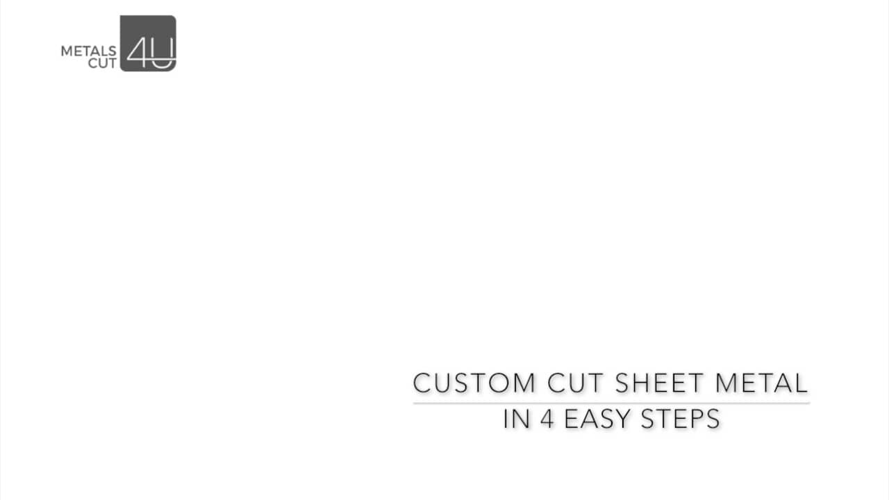 Individual custom cut sheet metal bracket