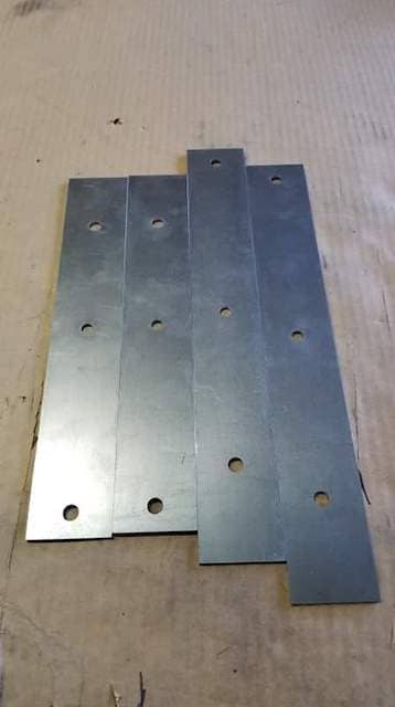 Carbon Steel Rectangle with custom holes